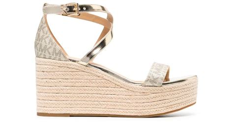 espadrille michael kors or rose|Michael Kors espadrille wedge sandals.